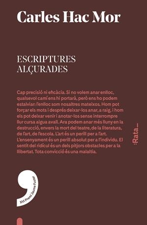 ESCRIPTURES ALÇURADES | 9788416738007 | HERNÁNDEZ MOR, CARLES | Llibreria Online de Tremp