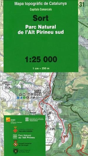 31 SORT 1:25.000 PARC NATURAL DE L'ALT PIRINEU -IC | 9788439394600 | Llibreria Online de Tremp