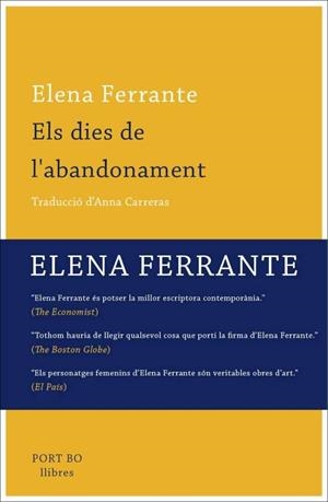 ELS DIES DE L'ABANDONAMENT | 9788416259779 | FERRANTE, ELENA | Llibreria Online de Tremp