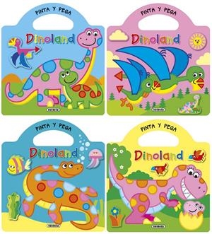 PINTA Y PEGA DINOLAND (4 TÍTULOS) | 9788467746259 | BUSQUETS, JORDI | Llibreria Online de Tremp