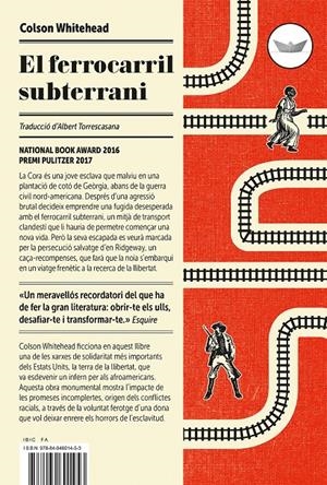 EL FERROCARRIL SUBTERRANI | 9788494601453 | WHITEHEAD, COLSON | Llibreria Online de Tremp