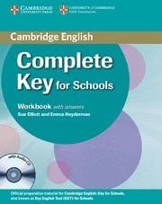 COMPLETE KEY FOR SCHOOLS STUDENT'S PACK WITH ANSWERS (STUDENT'S BOOK WITH CD-ROM | 9781107621732 | MCKEEGAN, DAVID/ELLIOT, SUE/HEYDERMAN, EMMA | Llibreria Online de Tremp