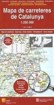 MAPA DE CARRETERES DE CATALUNYA 1:250.000 -ICGC | 9788439396710 | Llibreria Online de Tremp