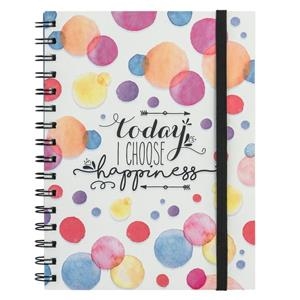 LLIBRETA LEGAMI ESPIRAL GRAN FRASE AVUI ESCULLO LA FELICITAT | 8056304485687