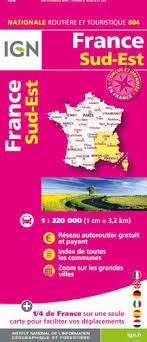 804 FRANCE SUD-EST 2020 1:320.000 -IGN | 9782758549093 | Llibreria Online de Tremp