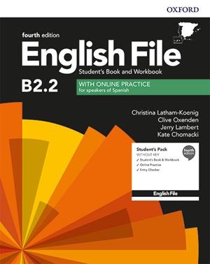 ENGLISH FILE 4TH EDITION B2.2. STUDENT'S BOOK AND WORKBOOK WITHOUT KEY PACK | 9780194039437 | VARIOS AUTORES | Llibreria Online de Tremp