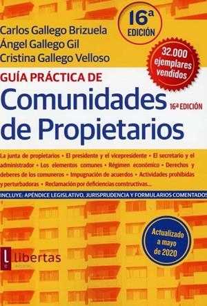 GUÍA PRÁCTICA DE COMUNIDADES DE PROPIETARIOS | 9788412189711 | GALLEGO BRIZUELA, CARLOS