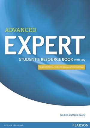 EXPERT ADVANCED 3RD EDITION STUDENT'S RESOURCE BOOK WITH KEY | 9781447980605 | BELL, JAN
