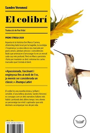 EL COLIBRÍ | 9788417339517 | VERONESI, SANDRO | Llibreria Online de Tremp