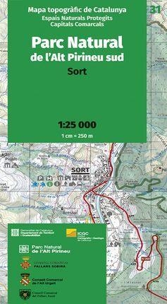 MAPA TOPOGRÀFIC SORT PARC NATURAL ALT PIRINEU 1:25000 | 9788418199950 | Llibreria Online de Tremp