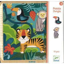 ENCAJABLE PUZZLO JUNGLE | 3070900018105 | Llibreria Online de Tremp