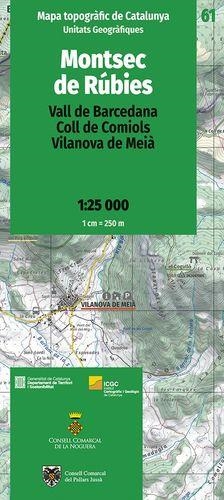 MAPA TOPOGRÀFIC DE CATALUNYA MONTSEC DE RÚBIES | 9788418601064 | Llibreria Online de Tremp
