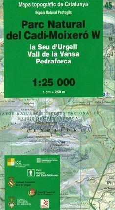 MAPA TOPOGRÀFIC DE CATALUNYA 1:25 000. PARC NATURAL DEL CADÍ-MOIXERÓ W | 9788439397540 | Llibreria Online de Tremp