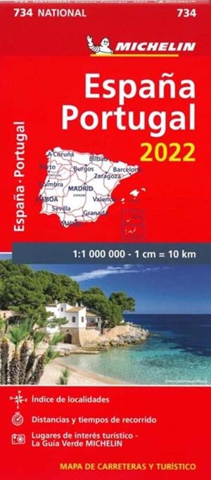 MAPA NATIONAL ESPAÑA- PORTUGAL 734 2022 | 9782067254640 | Llibreria Online de Tremp