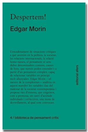 DESPERTEM! | 9788418618406 | MORIN, EDGAR | Llibreria Online de Tremp