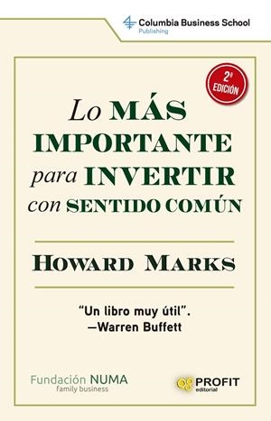 LO MÁS IMPORTANTE PARA INVERTIR CON SENTIDO COMÚN NE | 9788419212306 | MARKS, HOWARD | Llibreria Online de Tremp