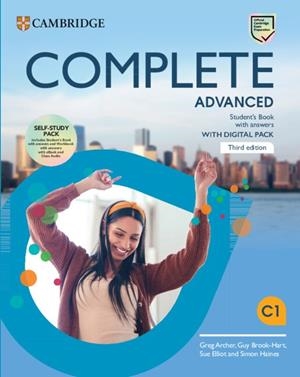 COMPLETE ADVANCED THIRD EDITION. SELF-STUDY PACK | 9781009162401 | ARCHER,GREG/BROOK-HART,GUY/ELLIOT,SUE/HAINES,SIMON/WIJAYATILAKE,CLAIRE | Llibreria Online de Tremp