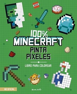 100% MINECRAFT. PINTA PÍXELES | 9788408271970 | AA. VV. | Llibreria Online de Tremp