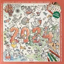2024 CALENDARI PER ACOLORIR MES A MES (CAT/ESP/GB/ | 8424455240118 | Llibreria Online de Tremp