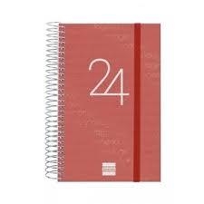 AGENDA ANUAL2024 PAGINA DIA E5 1DP VERMELL | 8422952370925 | Llibreria Online de Tremp