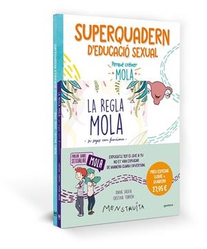 PACK APRÈN AMB MENSTRUITA (LA REGLA MOLA + SUPERQUADERN D'EDUCACIÓ SEXUAL) | 9788419975065 | SALVIA, ANNA | Llibreria Online de Tremp