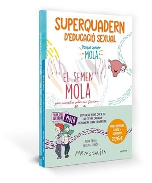PACK APRÈN AMB MENSTRUITA (EL SEMEN MOLA + SUPERQUADERN D'EDUCACIÓ SEXUAL) | 9788419975072 | SALVIA, ANNA | Llibreria Online de Tremp