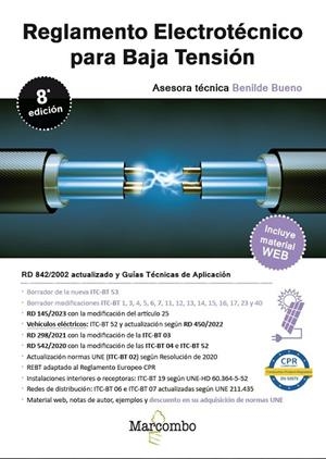REBT 8A EDICIÓN MARCOMBO | 9788426738714 | BUENO GONZÁLEZ, BENILDE