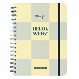 AGENDA BASIC 2025 SEMANAL HELLO WEEK! 175X225 | 8445641050458 | Llibreria Online de Tremp