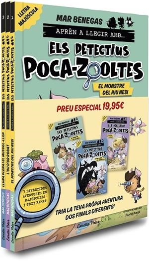 PACK APRÈN A LLEGIR AMB... ELS DETECTIUS POCA-ZOOLTES!  1,2 I 3: EN LLETRA MAJÚS | 9791387519438 | BENEGAS, MAR | Llibreria Online de Tremp