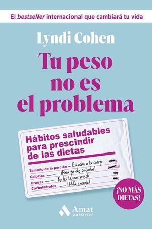 TU PESO NO ES EL PROBLEMA | 9788419870803 | COHEN, LYNDI | Llibreria Online de Tremp