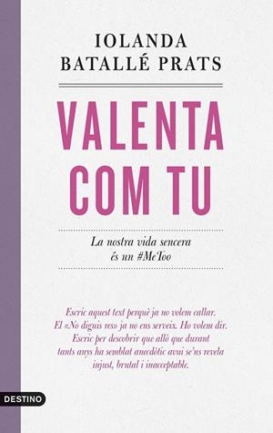VALENTA COM TU | 9788419734235 | BATALLÉ PRATS, IOLANDA | Llibreria Online de Tremp