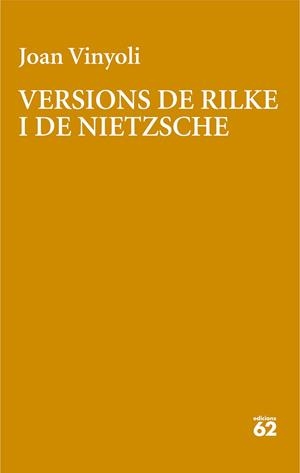 VERSIONS DE RILKE | 9788429782639 | VINYOLI PLADEVALL, JOAN | Llibreria Online de Tremp