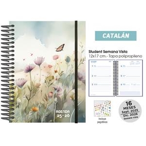 AGENDA ESCOLAR 25/26 CAT. POLIP. AQUAREL.LA | 8412885249368 | Llibreria Online de Tremp