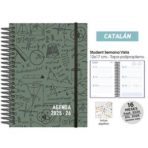 AGENDA ESCOLAR 25/26 CAT. POLIP.MATHS VERD | 8412885249306 | Llibreria Online de Tremp