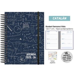 AGENDA ESCOLAR 25/26 CAT. POLIP. MATHS BLAU | 8412885249290 | Llibreria Online de Tremp