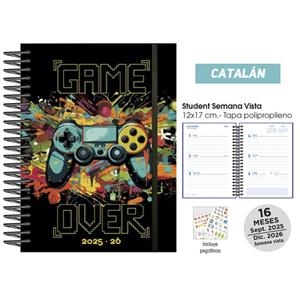 AGENDA ESCOLAR 25/26 CAT.POLIP. GAME OVER | 8412885249351 | Llibreria Online de Tremp