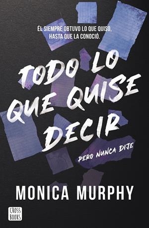 TODO LO QUE QUISE DECIR, PERO NUNCA DIJE | 9788408300793 | MURPHY, MONICA | Llibreria Online de Tremp