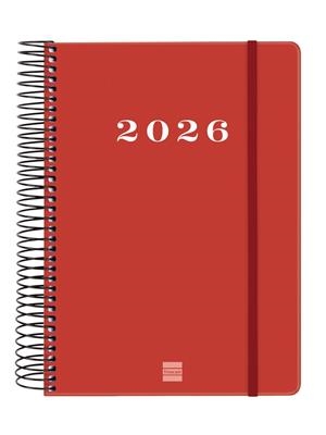AGENDA (2026) SETMANA VISTA CATALÀ ESPIRAL PLUS VERMELLA | 8422952409779 | Llibreria Online de Tremp