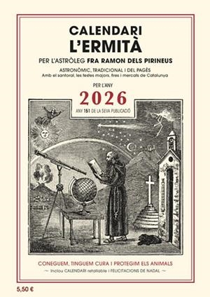 CALENDARI DE L'ERMITÀ, 2026 | 9788412798586 | VARIOS AUTORES | Llibreria Online de Tremp