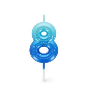 ESPELMA D'ANIVERSARI 8 BLAU | 8052694016777 | Llibreria Online de Tremp