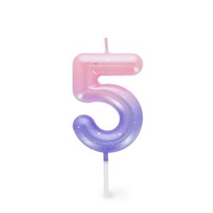 ESPELMA D'ANIVERSARI 5 ROSA | 8052694016647 | Llibreria Online de Tremp