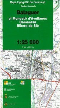 MAPA TOPOGRÀFIC DE CATALUNYA 1:25.000. BALAGUER - 02 | 9788439389040 | Llibreria Online de Tremp