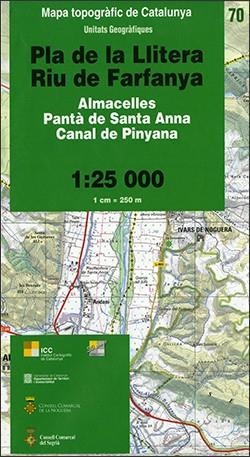 MAPA TOPOGRÀFIC DE CATALUNYA 1:25 000. UNITATS GEOGRÀFIQUES - 70 - PLA DE LA LLI | 9788439388678 | Llibreria Online de Tremp