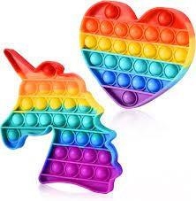 JOGUINES SENSORIALS ANTIESTRÈS POP BUBBLE – MULTICOLOR UNICORN I COR (2 PECES) | 00234785 | Llibreria Online de Tremp