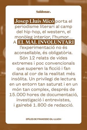 EL MAL INVOLUNTARI | 9788419571724 | MICÓ, JOSEP LLUÍS | Llibreria Online de Tremp