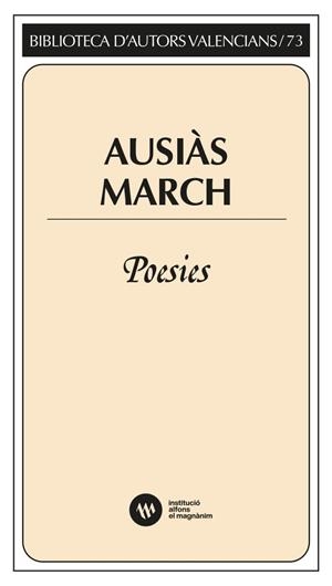 AUSIÀS MARCH. POESIES | 9788411560627 | MARCH I RIPOLL, AUSIÀS | Llibreria Online de Tremp