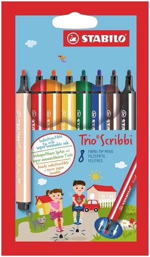 STABILO TRIO SCRIBBI ESTOIG DE 8 COLORS | 4006381343626 | Llibreria Online de Tremp