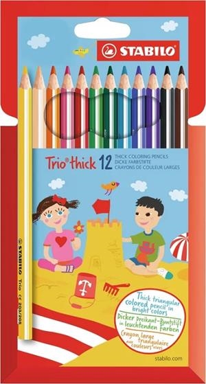 STABILO TRIO THICK ESTOIG DE 12 COLORS | 3168070203121 | Llibreria Online de Tremp