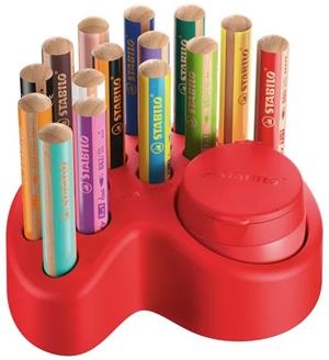 STABILO WOODY 3 IN 1 SUPORT D'ESCRIPTORI AMB 15 LLAPIS WOODY 3 IN 1 I MAQUINETA | 4006381601160 | Llibreria Online de Tremp