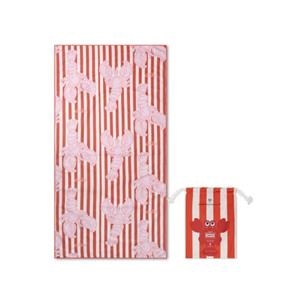 SWIM ESSENTIALS – TOVALLOLA DE PLATJA DE MICROFIBRA LLAGOSTA VERMELLA (90 X 180 CM) | 8721197423923 | Llibreria Online de Tremp